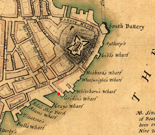 Location of the Boston Tea Party