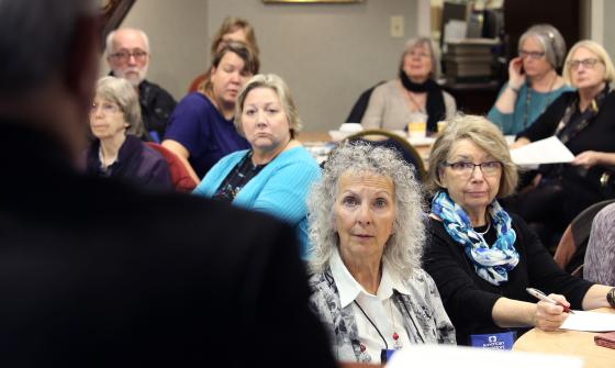 Genealogist giving a lecture