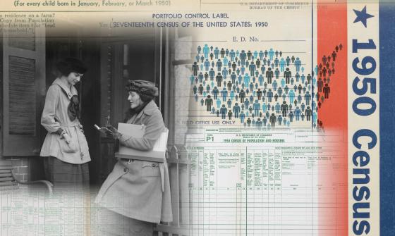 1950 census collage