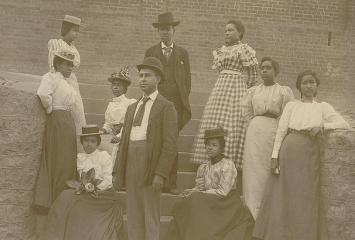 Photograph of a group of 19th century African Americans