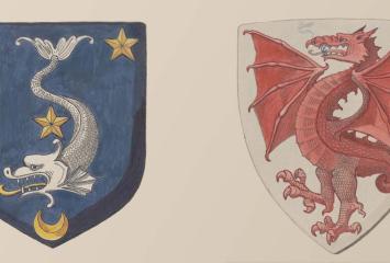 Heraldic shields