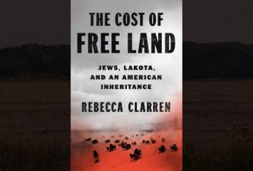 book cover with landscape and horses