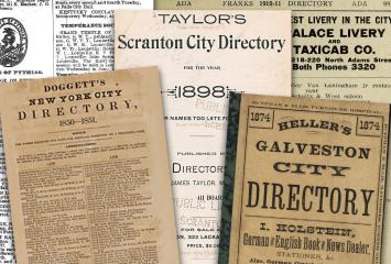 Collage of city directories