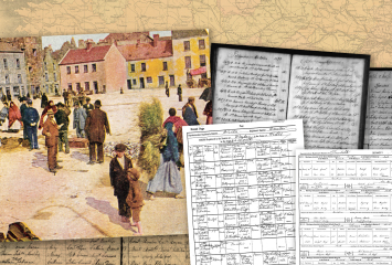 collage of documents