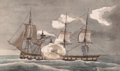 battle between the sloop of war U.S.S. Wasp