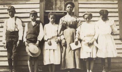 Malaga Island students