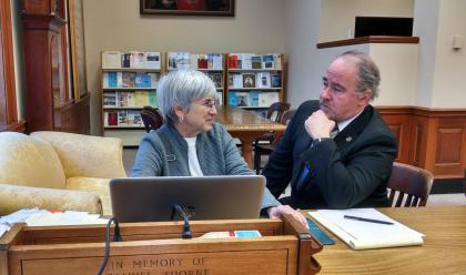 consultation in front of computer