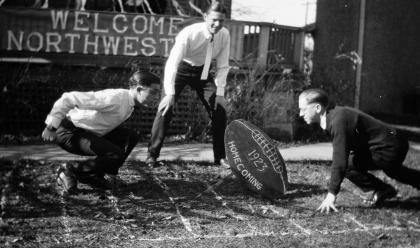 teens playing football