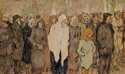 Bread Line painting by Nicolae Tonitza courtesy of Yelkrokoyade