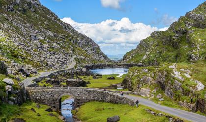 Scenic view of Gap of Dunloe, County Kerry, Ireland