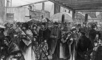 Coming to America: Researching Immigrant Ancestors Immigrants landing at Castle Garden