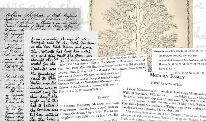 Writing and Publishing Your Family History 2024 various family papers and family tree