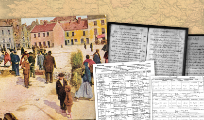 collage of documents