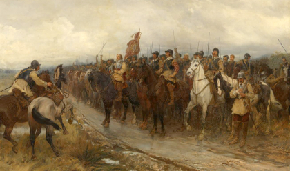 Cromwell at Dunbar by Andrew Carrick Gow Presented by the Trustees of the Chantrey Bequest 1886
