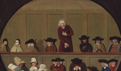 Painting of a Quaker Meeting