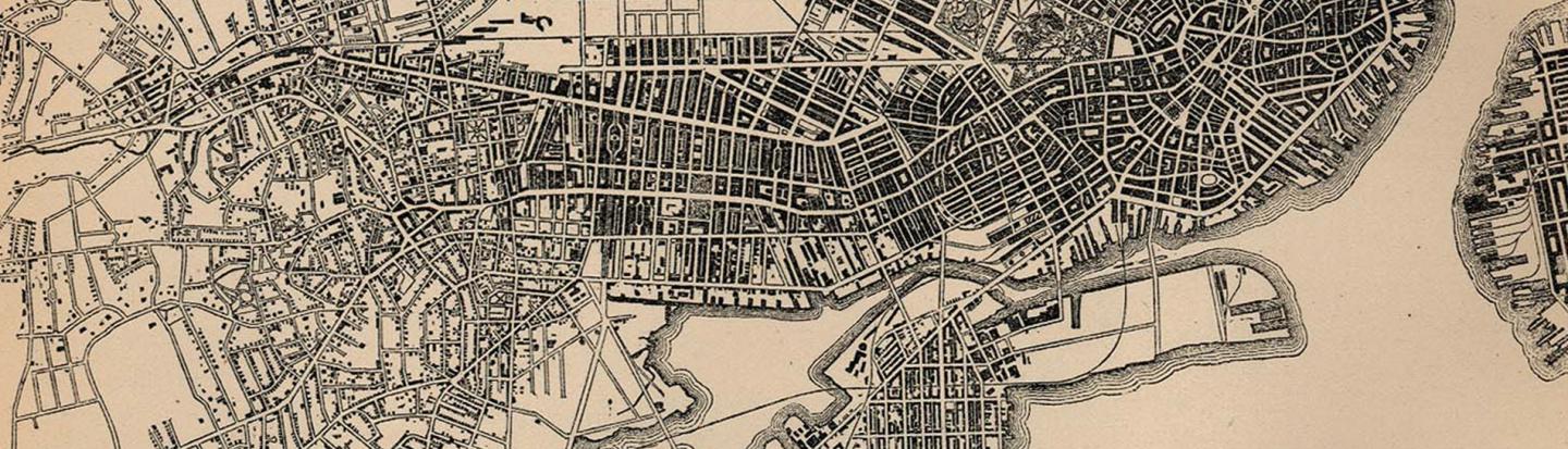 event-day-trip-mass-state-archives.jpg "Boston in 1880. Showing All Ground Occupied by Buildings." From Report on the Social Statistics of Cities, Compiled by George E. Waring, Jr., United States. Census Office, Part I, 1886.