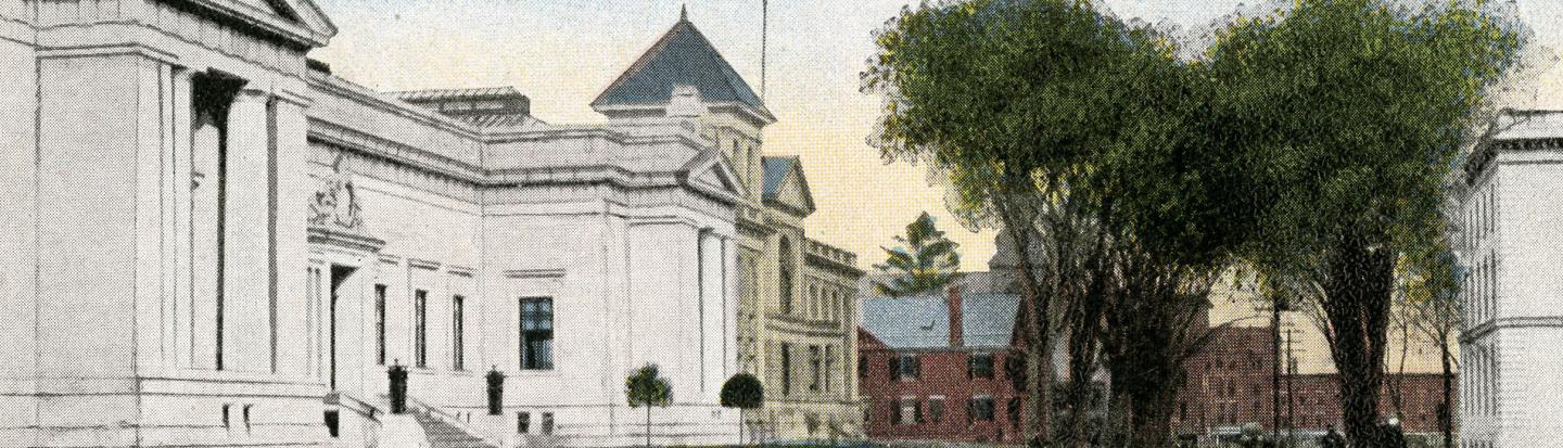 park street showing historical society building