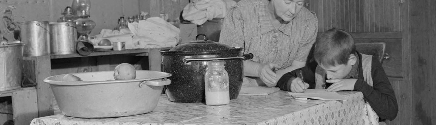 event-stories-from-archives-family-recipes-12-2022.jpg The youngest Wardlow boy copies out a recipe for his mother. Courtesy of the Library of Congress
