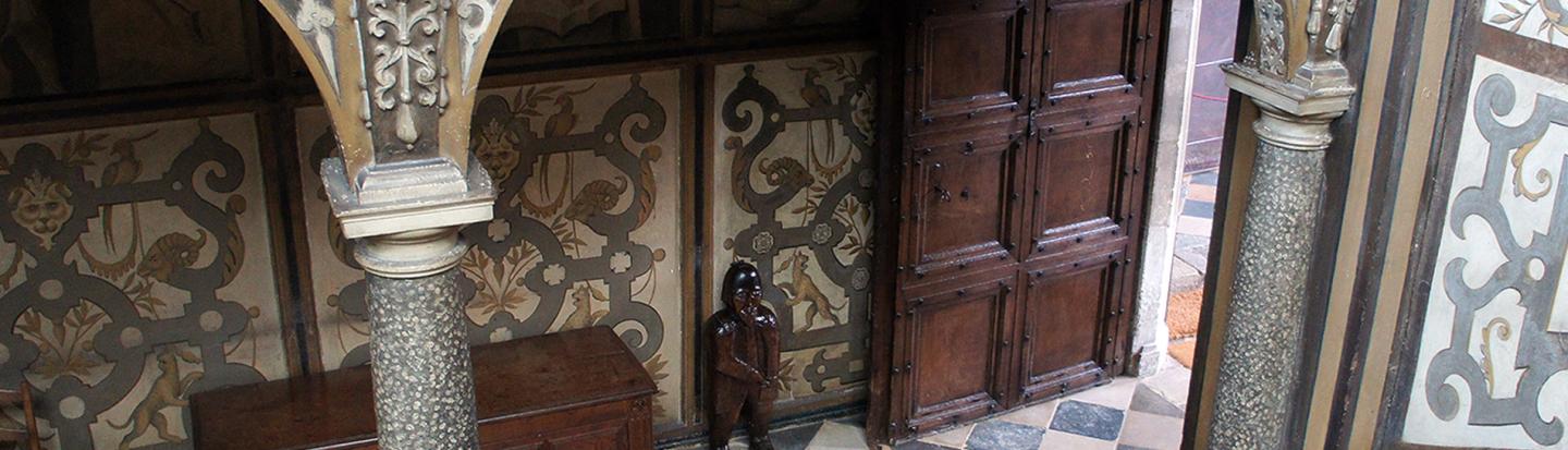 tiled entrance