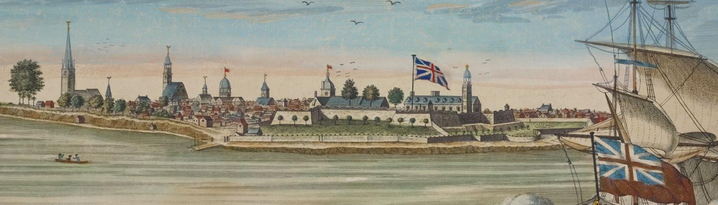 A south-west view of the City of New York in North America courtesy of The New York Public Library