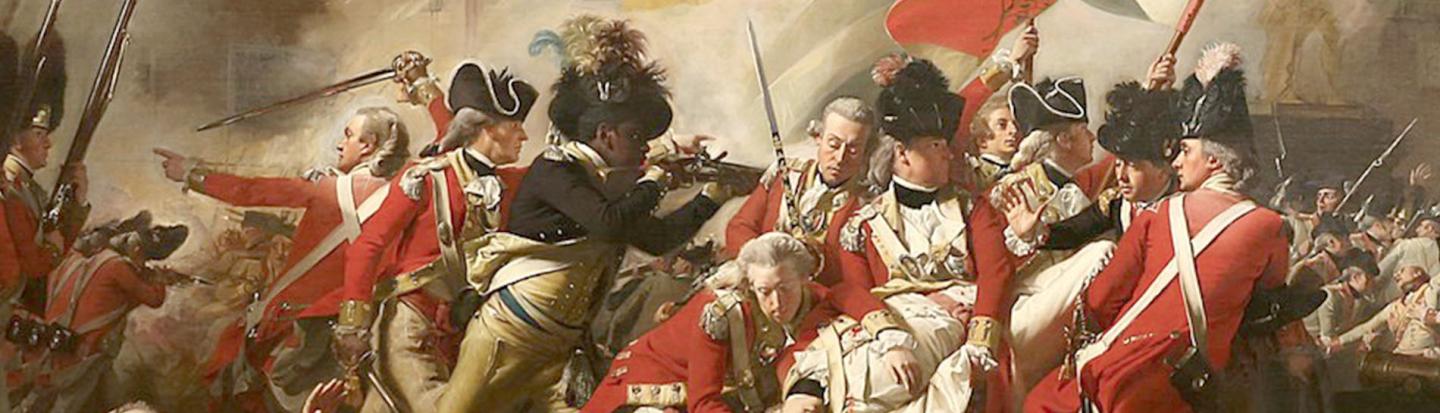 The Death of Major Peirson painting