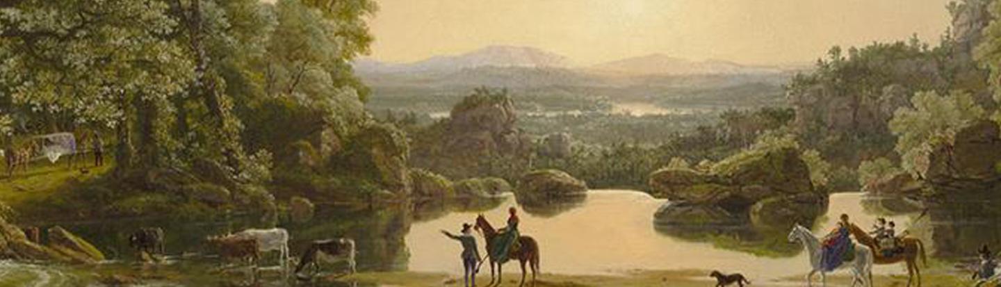 Connecticut Research: Four Centuries of History and Genealogy Painting of Hooker and Company Journeying through the Wilderness from Plymouth to Hartford, in 1636