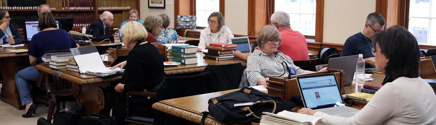 Genealogical Skills Bootcamp people doing research