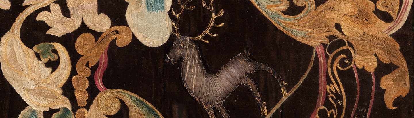 Stitching a Lineage: Embroidered Coats of Arms in Eighteenth-Century Boston Needlework, Mary Jones (1748-1830), ca. 1768-70. Boston and Weston, MA. Concord Museum Collection, Gift of Cummings E. Davis; T900.