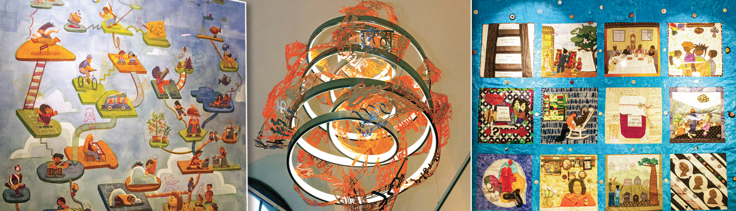 art pieces at the FHE