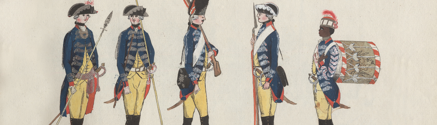 Carl, J.H., "Drittes Regiment Garde" (1784). Prints, Drawings and Watercolors from the Anne S.K. Brown Military Collection. Brown Digital Repository. Brown University Library.