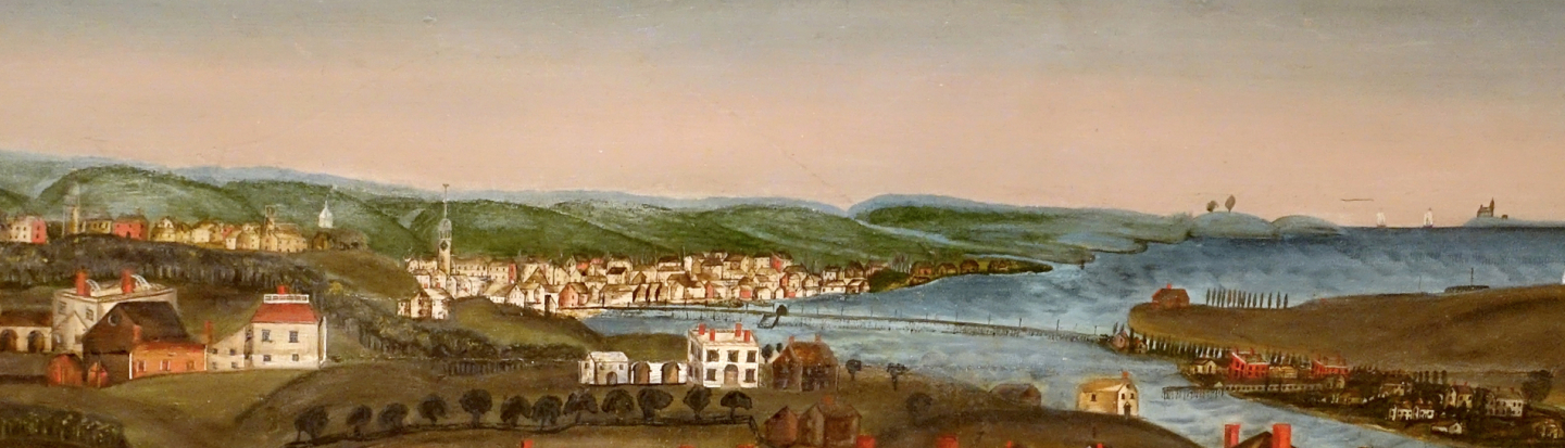 View of the Northfields (North Salem) and Beverly, Massachusetts, with Beverly Bridge