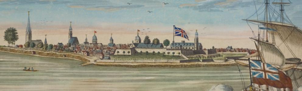 A south-west view of the City of New York in North America courtesy of The New York Public Library