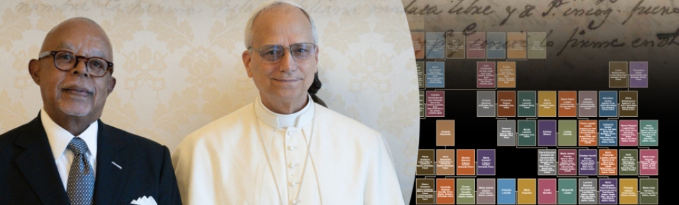Henry Louis Gates Jr. with Pope Leo XIV