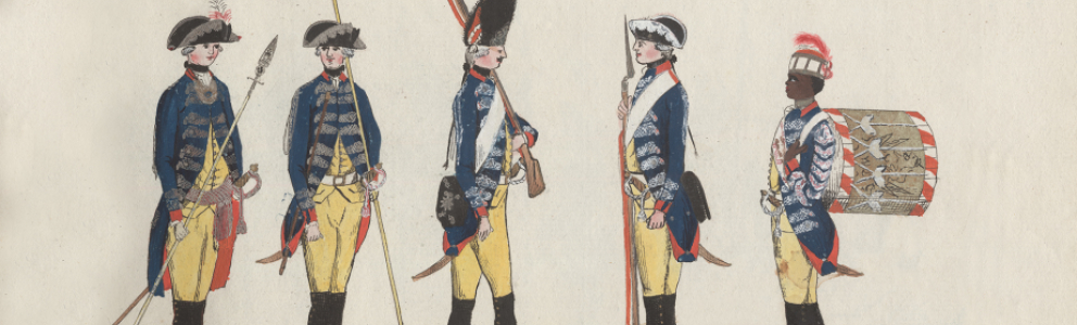 Carl, J.H., "Drittes Regiment Garde" (1784). Prints, Drawings and Watercolors from the Anne S.K. Brown Military Collection. Brown Digital Repository. Brown University Library.