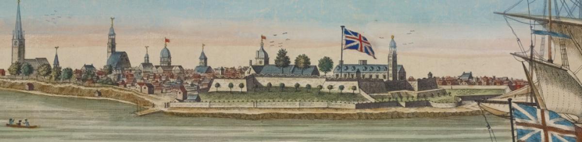 A south-west view of the City of New York in North America courtesy of The New York Public Library