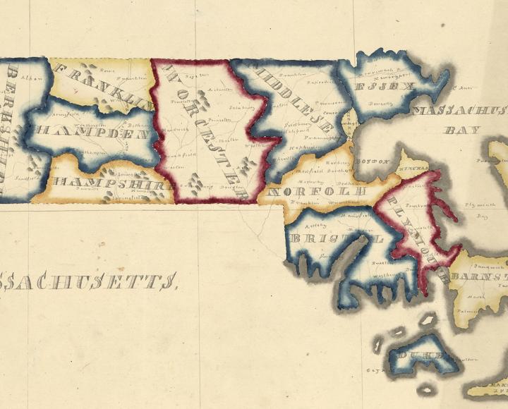 map of Massachusetts via Library of Congress