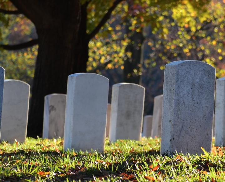 Cemetery in autumn Cemetery in autumn