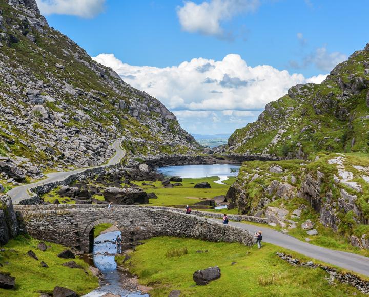 Scenic view of Gap of Dunloe, County Kerry, Ireland