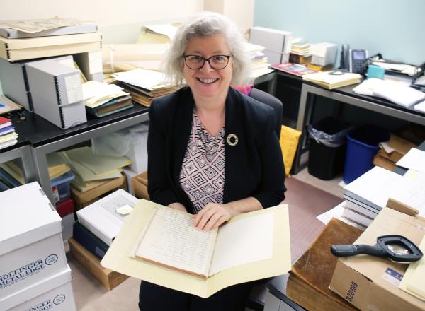 Archivist Judy Lucey