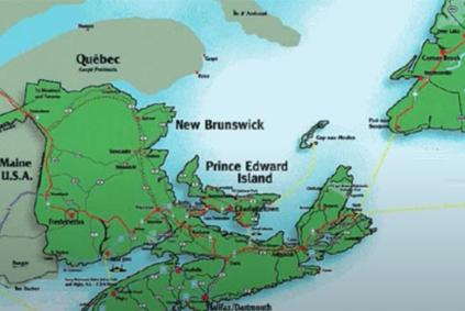 Map of New Brunswick