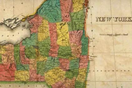 Map of New York state