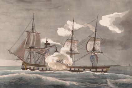 battle between the sloop of war U.S.S. Wasp