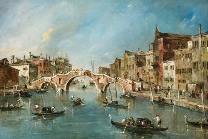 View on the Cannaregio Canal, Venice by Francesco Guardi Samuel H. Kress Collection Courtesy of the National Gallery of Art