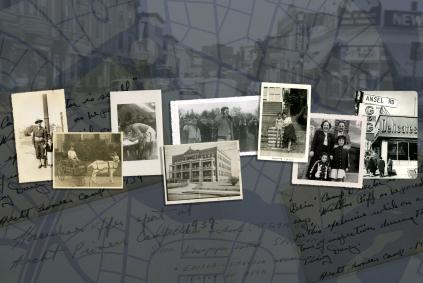 Jewish Neighborhood Voices collage of photographs