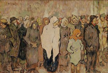 Bread Line painting by Nicolae Tonitza courtesy of Yelkrokoyade