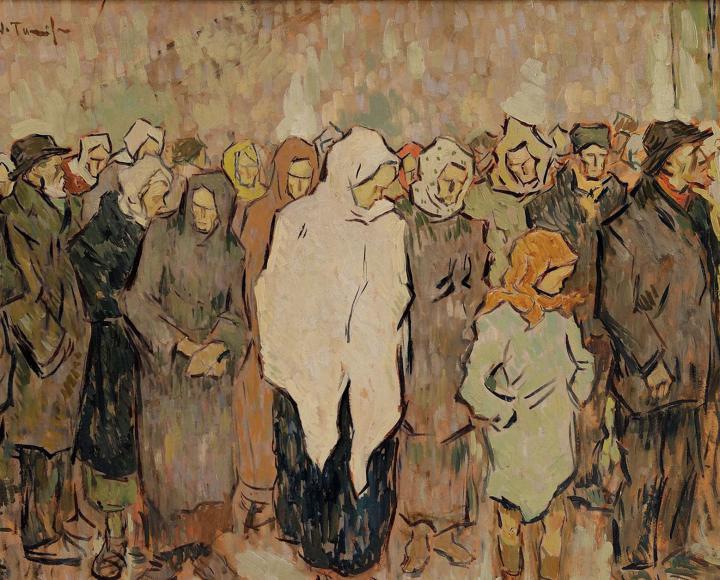 Bread Line painting by Nicolae Tonitza courtesy of Yelkrokoyade