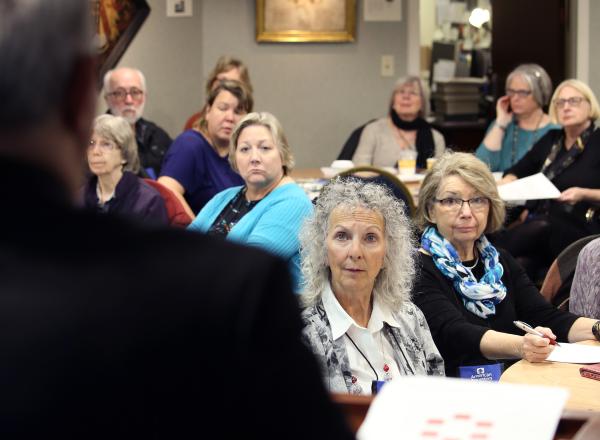 Genealogist giving a lecture